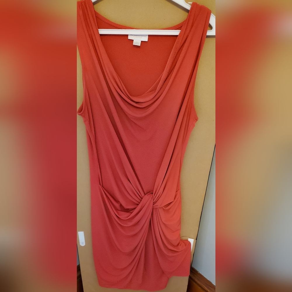 New York & Company Draped Sleeveless Dress